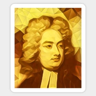 Jonathan Swift Golden Portrait | Jonathan Swift Artwork 9 Sticker